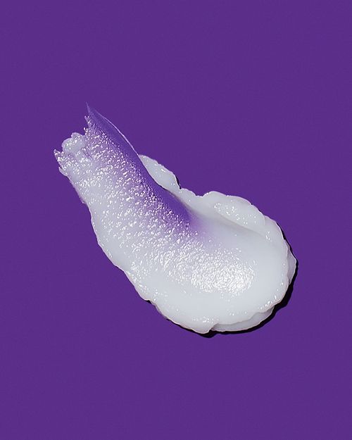 cereave eye cream texdture on purple base 