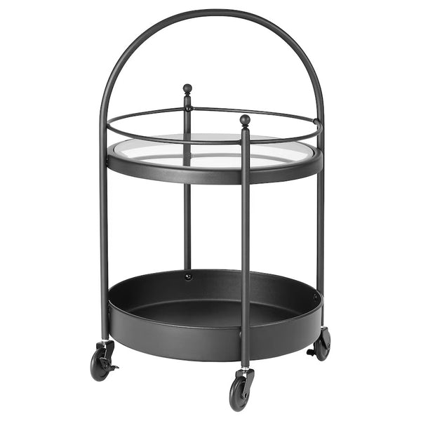 “IKEA FROSJÖN Trolley 55 Black – Rolling Utility Storage Cart”