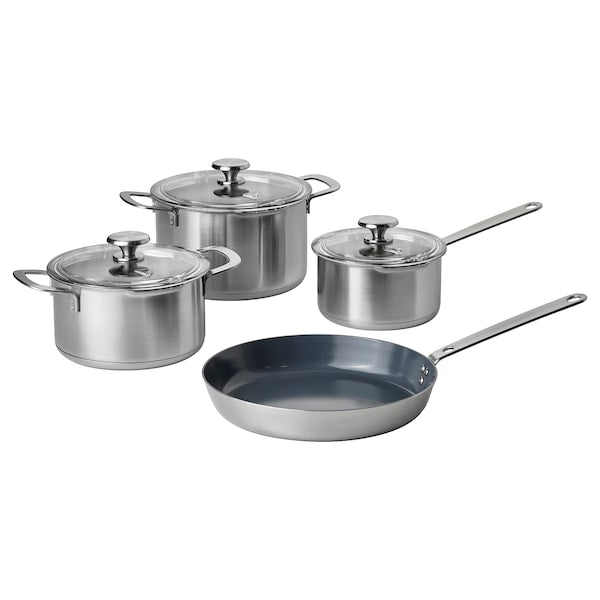hemkomst 7-piece stainless steel cookware set