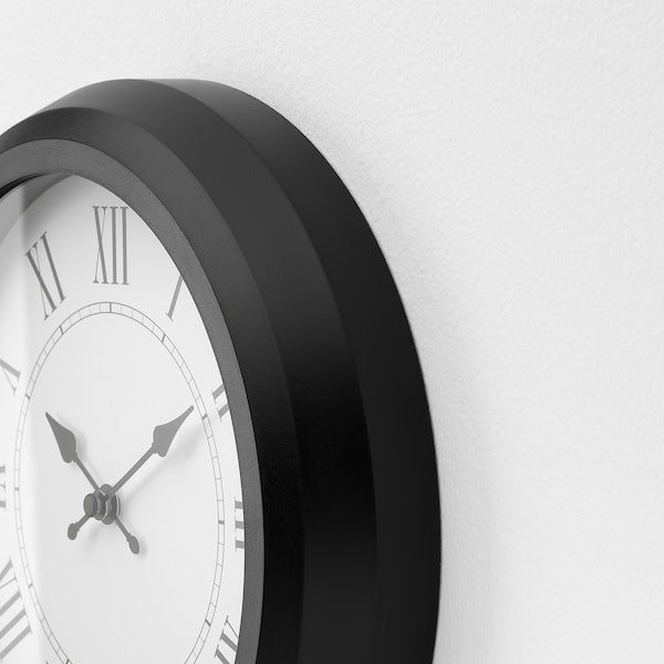 Black and white wall clock
