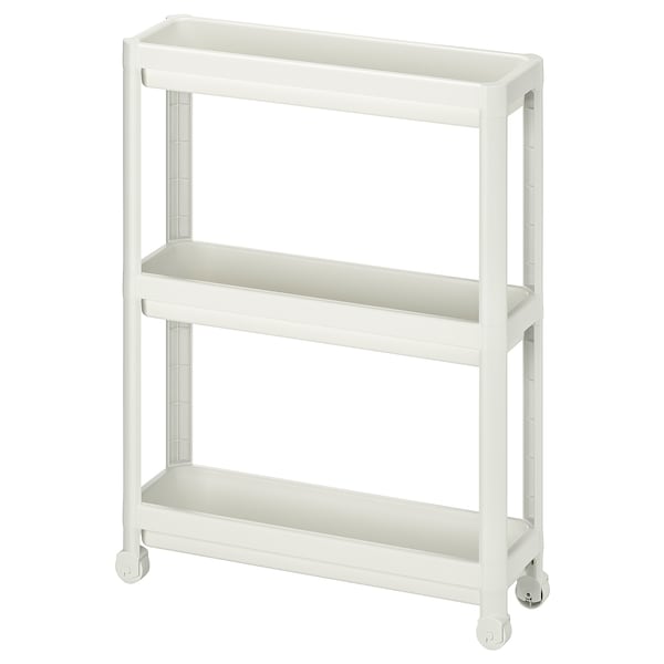 IKEA VESKEN Trolley 54×18 Slim Rolling Storage Cart